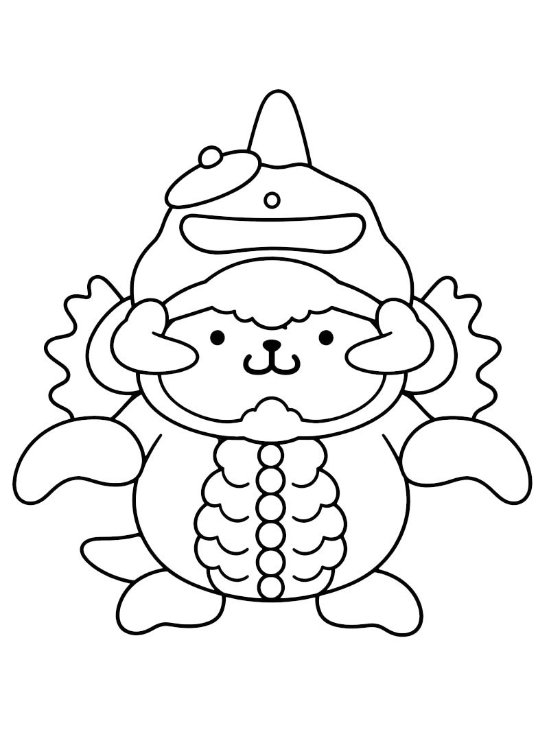 Pompompurin Gigan Coloriage Pompompurin Gigan Coloriage