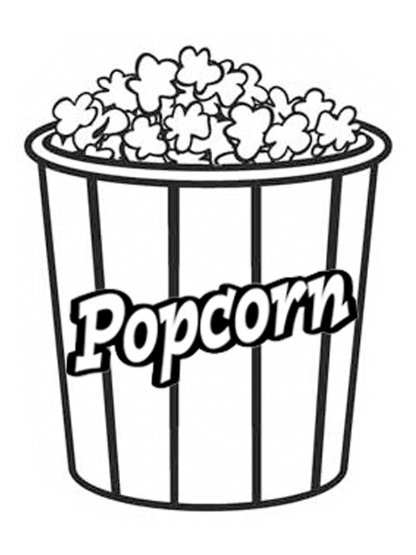 popcorn Coloriage popcorn Coloriage