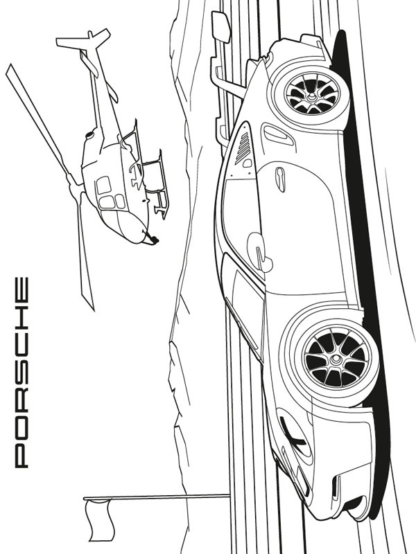 Porsche 911 GT3 Coloriage Porsche 911 GT3 Coloriage