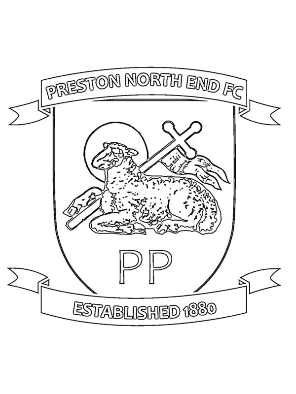 Preston North End Football Club Coloriage