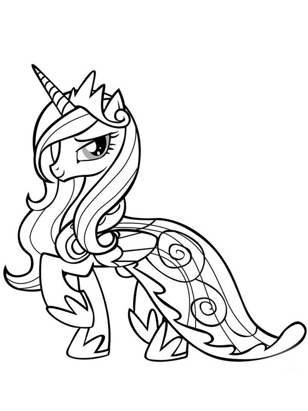 Princesse Cadance Coloriage Princesse Cadance Coloriage