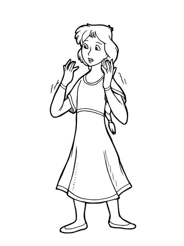 Princesse Calla Coloriage Princesse Calla Coloriage
