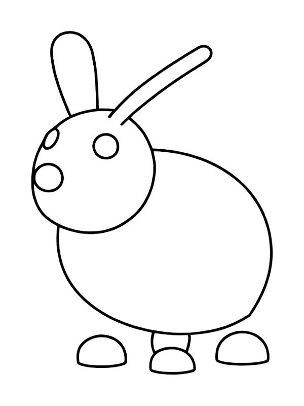 Lapin (Adopt Me!) Coloriage