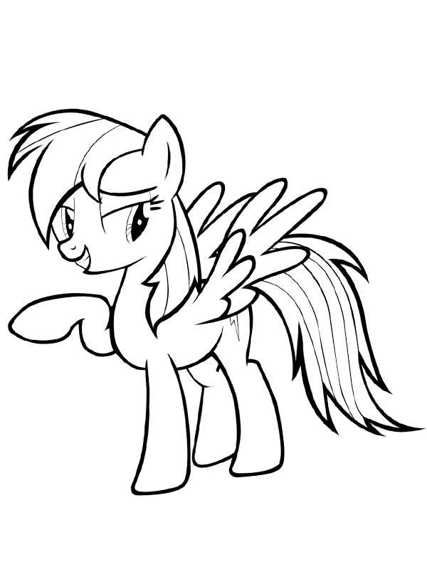Rainbow Dash Coloriage Rainbow Dash Coloriage