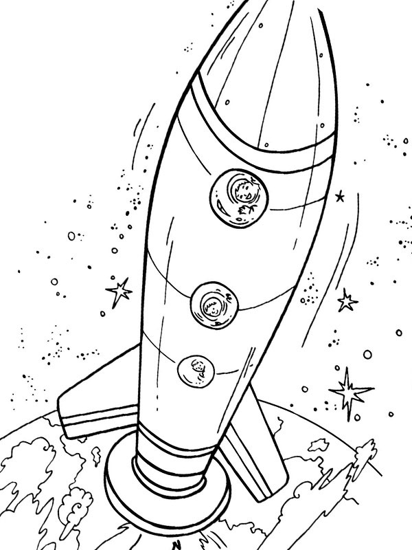 Fusée Coloriage Fusée Coloriage
