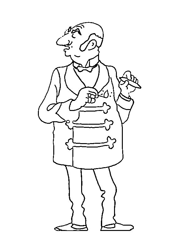 Roberto Rastapopoulos Coloriage Roberto Rastapopoulos Coloriage