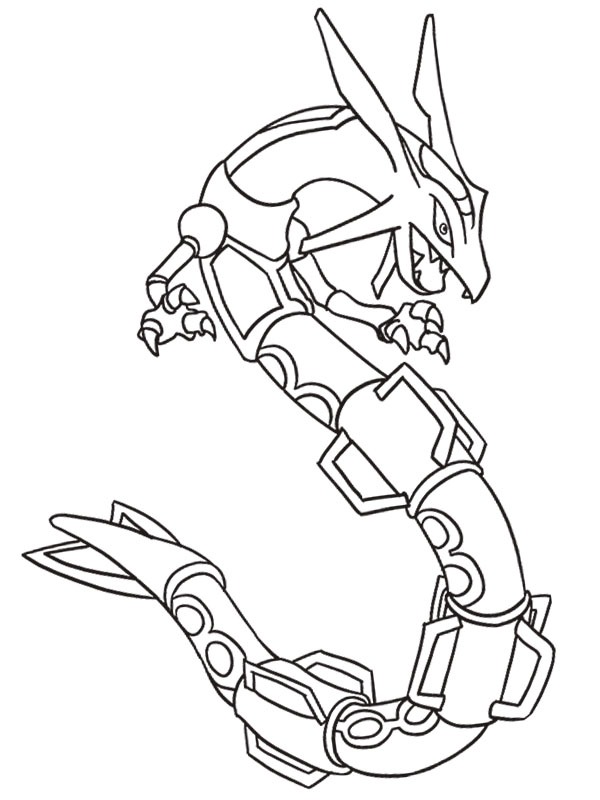 Rayquaza Coloriage Rayquaza Coloriage