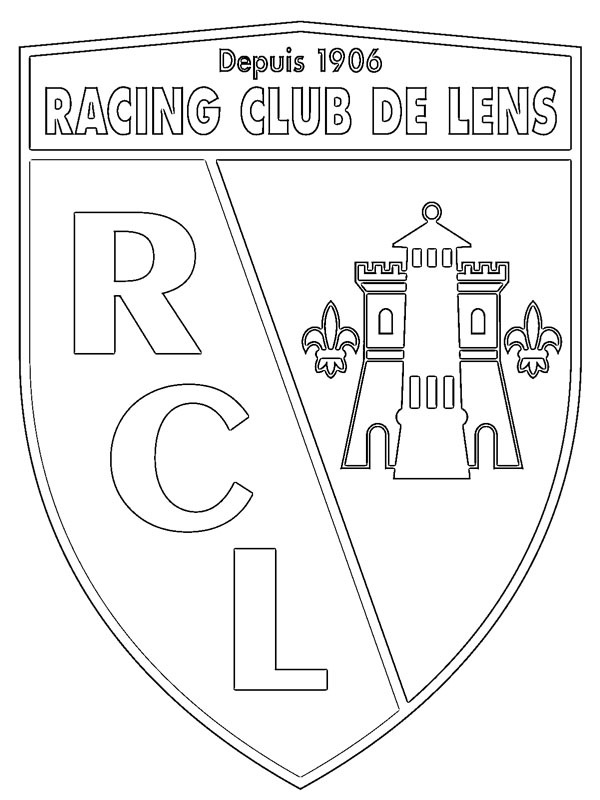 RC Lens Coloriage RC Lens Coloriage