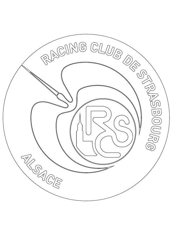 RC Strasbourg Alsace Coloriage