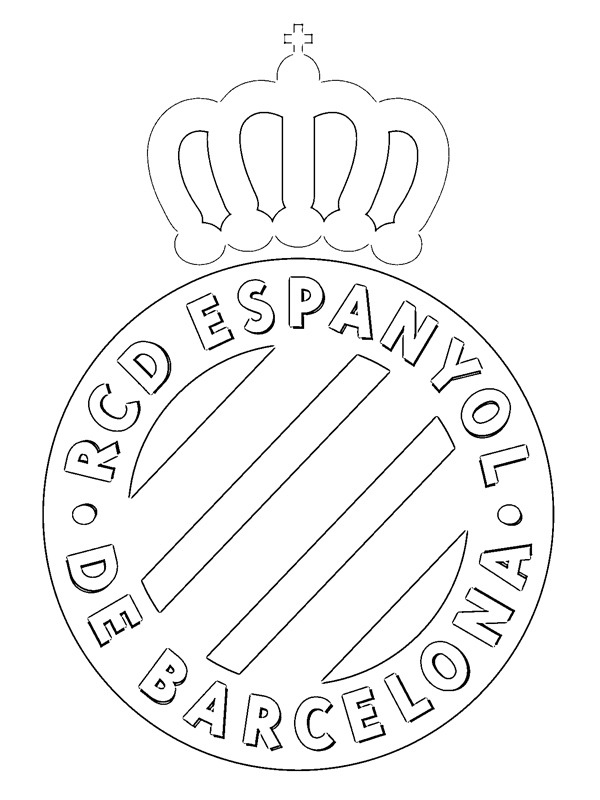 RCD Espanyol Coloriage RCD Espanyol Coloriage