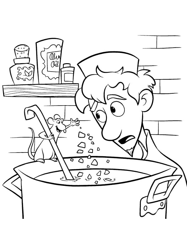 Remy et Linguini Coloriage Remy et Linguini Coloriage