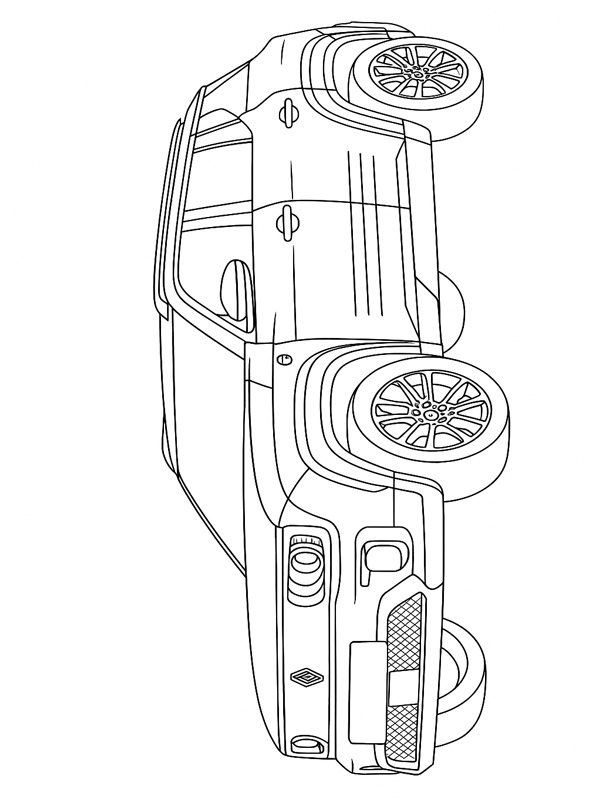 Renault 4 E-Tech electric Coloriage Renault 4 E-Tech electric Coloriage