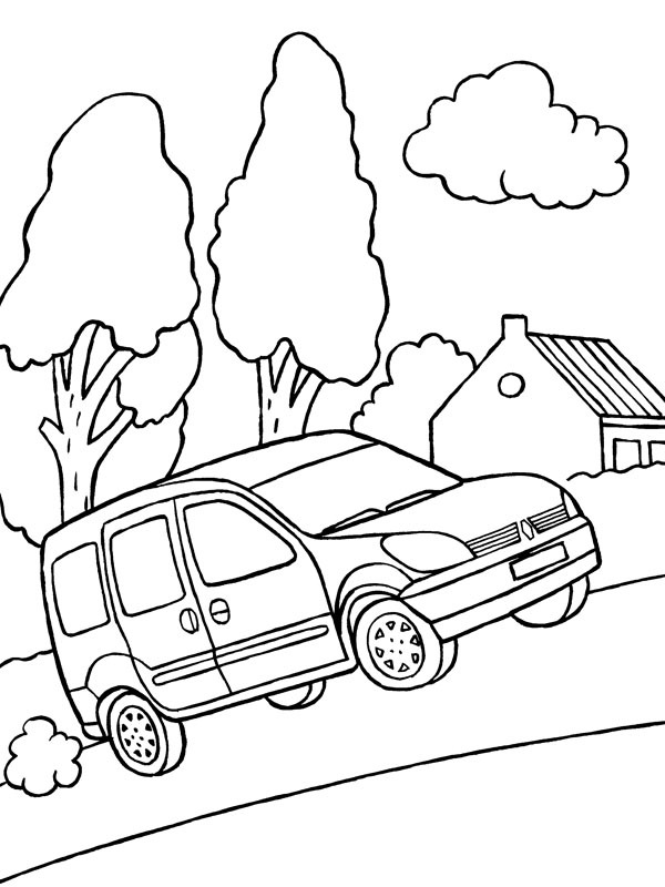 Renault Kangoo Coloriage Renault Kangoo Coloriage