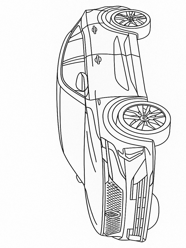 Renault Rafale E-Tech Coloriage Renault Rafale E-Tech Coloriage