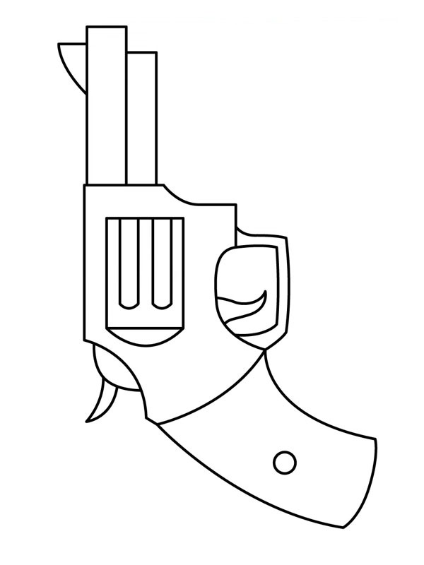 Revolver Coloriage Revolver Coloriage