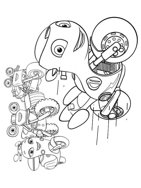 ricky zoom et ses amis Coloriage ricky zoom et ses amis Coloriage