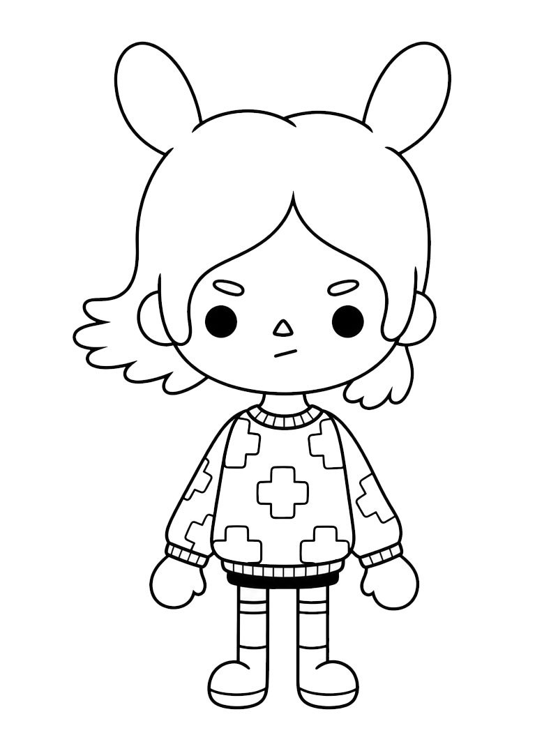Rita (Toca Boca) Coloriage Rita (Toca Boca) Coloriage