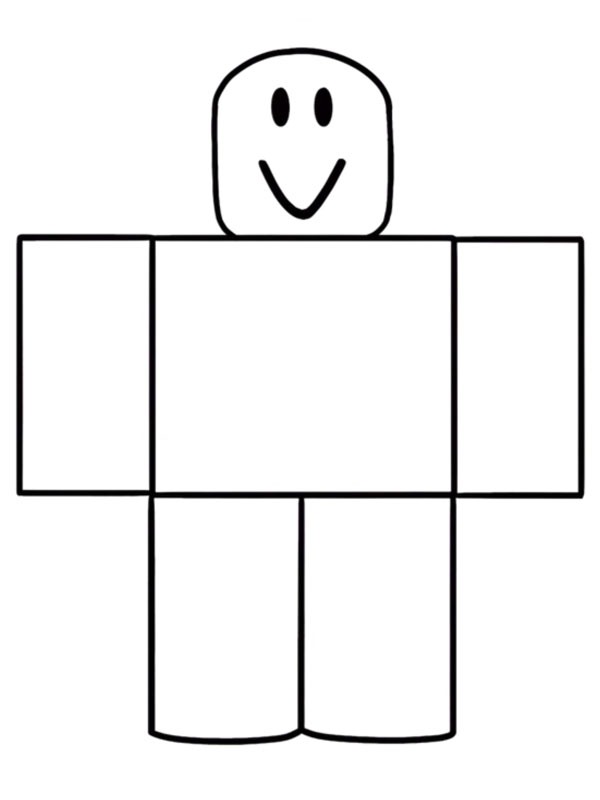 Roblox Noob Coloriage Roblox Noob Coloriage