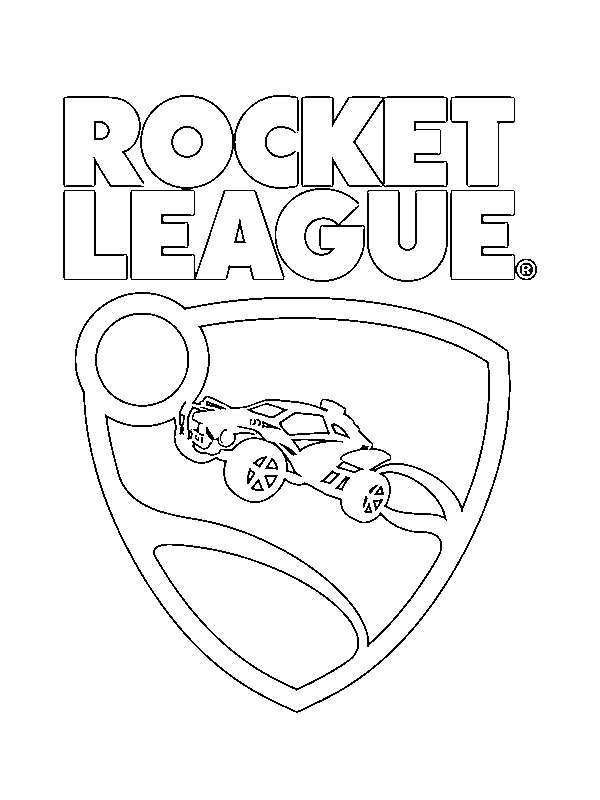 Logo Rocket League Coloriage
