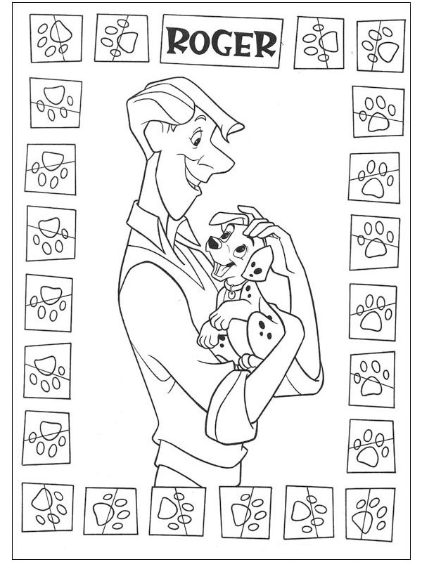 Roger Radcliffe (101 Dalmatiërs) Coloriage Roger Radcliffe (101 Dalmatiërs) Coloriage