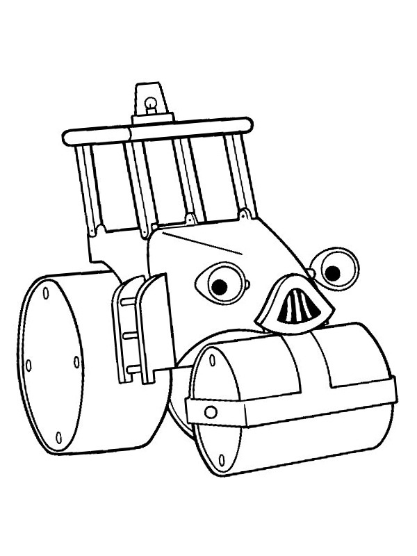 Rollie le rouleau compresseur vert Coloriage Rollie le rouleau compresseur vert Coloriage