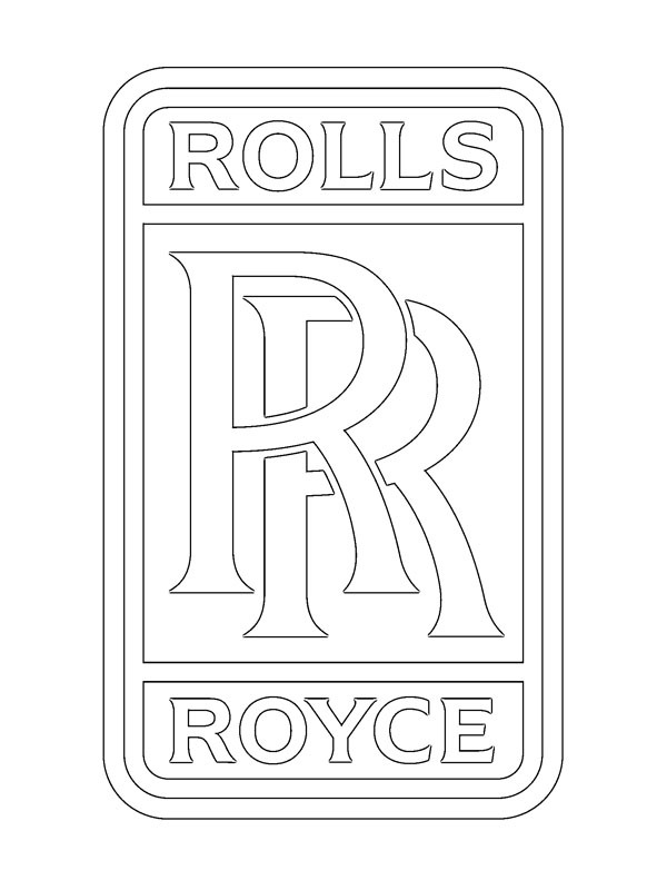 Logo Rolls-Royce Coloriage
