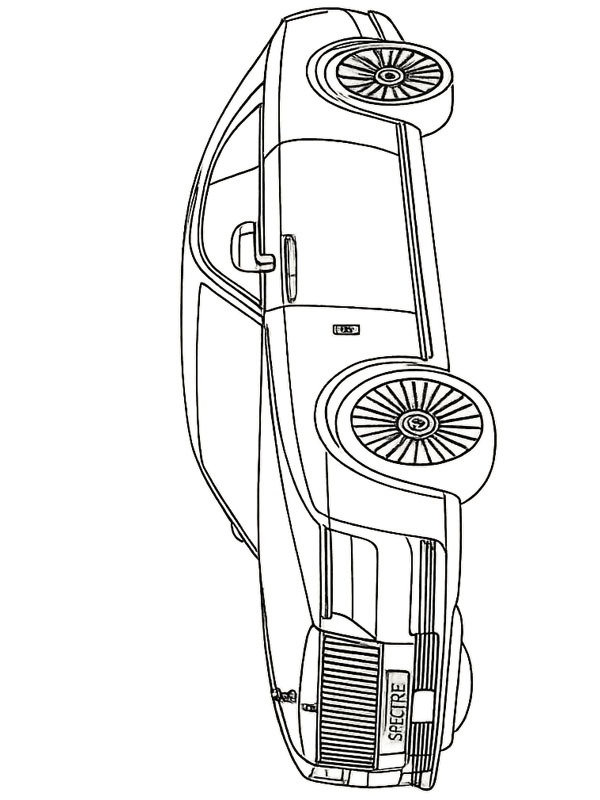 Rolls-Royce Spectre Coloriage Rolls-Royce Spectre Coloriage