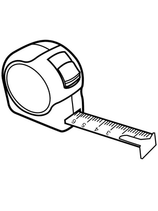 Mètre ruban Coloriage Mètre ruban Coloriage