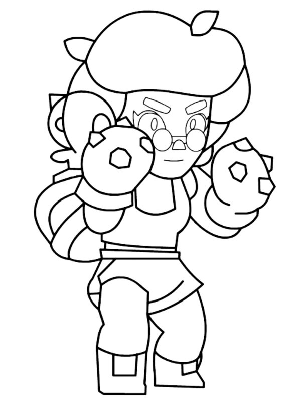 Rosa Brawl Stars Coloriage Rosa Brawl Stars Coloriage