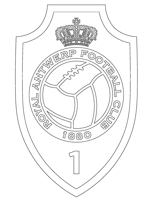 Royal Antwerp FC Coloriage Royal Antwerp FC Coloriage