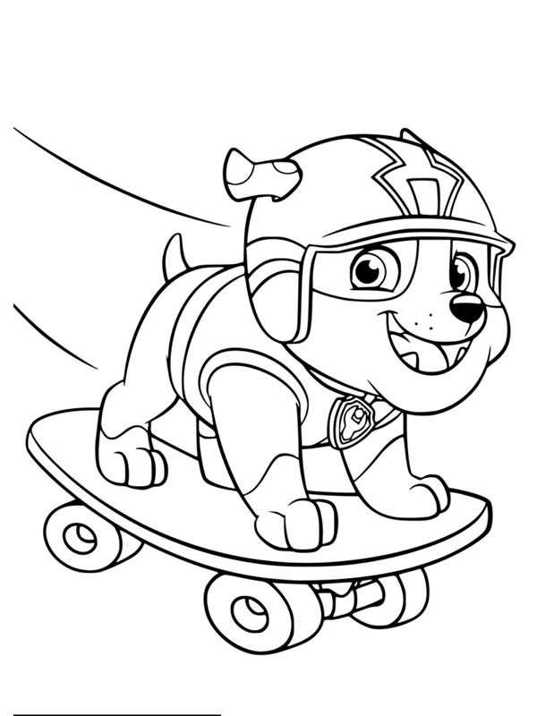 Coloriage Stella Pat Patrouille Skye Paw Patrol Dessin Stella à imprimer