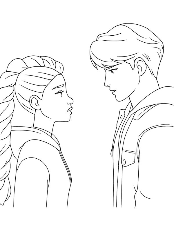 Rumi et Jinu Coloriage Rumi et Jinu Coloriage