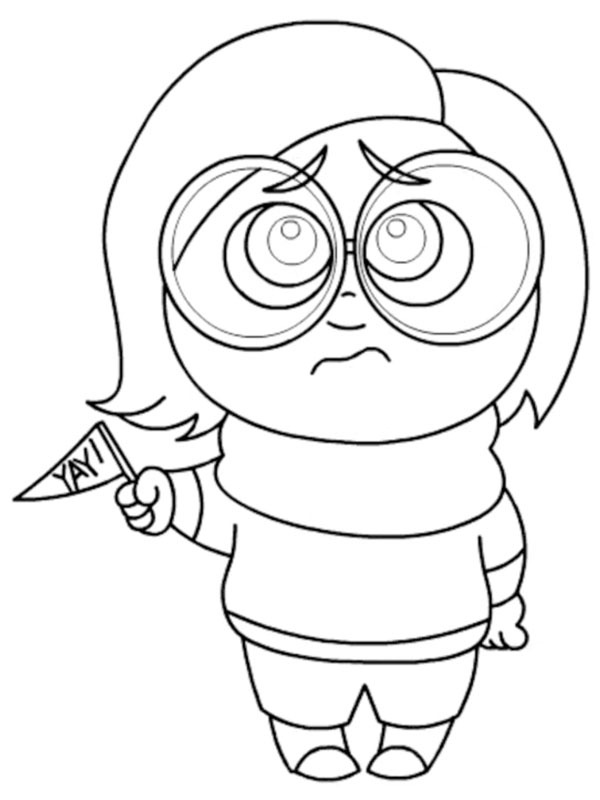 Tristesse (Sens dessus dessous 2) Coloriage Tristesse (Sens dessus dessous 2) Coloriage