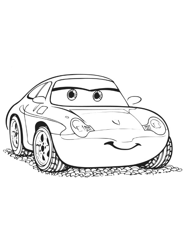 Sally Carrera (Cars) Coloriage Sally Carrera (Cars) Coloriage