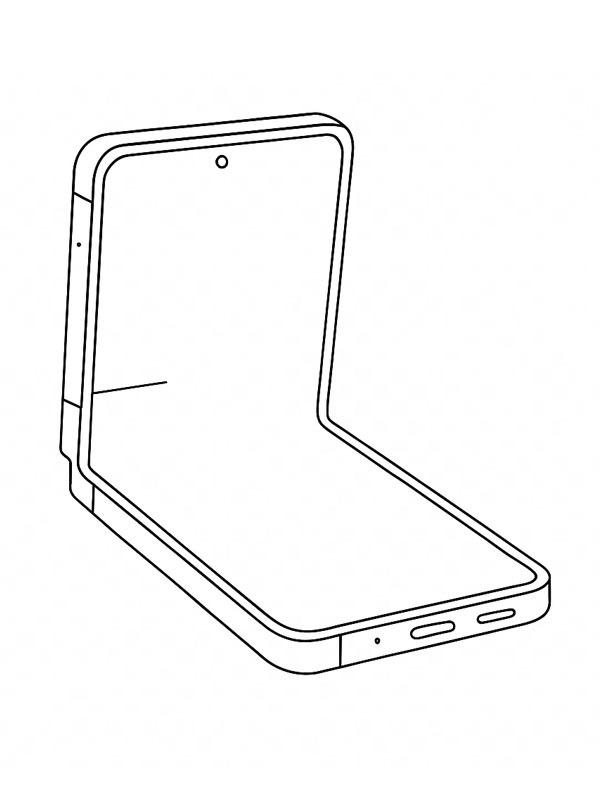 Samsung Galaxy Z Flip7 Coloriage Samsung Galaxy Z Flip7 Coloriage