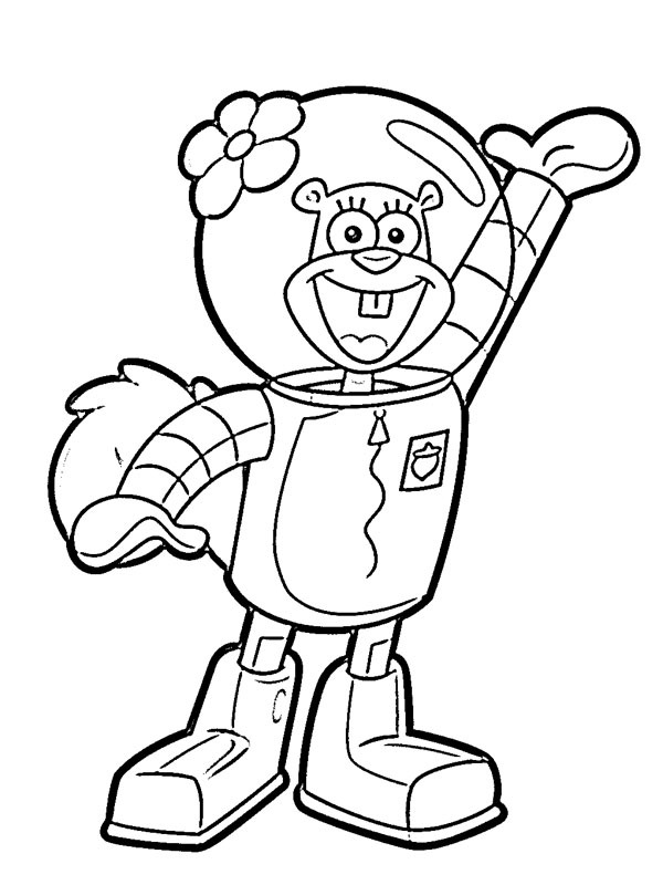 Sandy Écureuil Coloriage Sandy Écureuil Coloriage