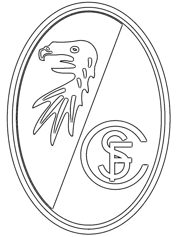 SC Fribourg Coloriage