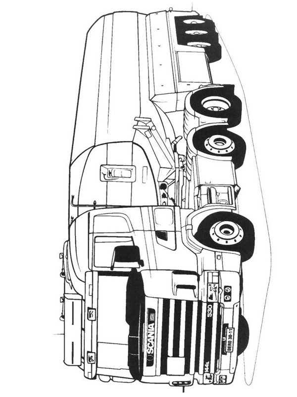 Caminhão Scania  Livre de coloriage de camions, Coloriage camion,  Coloriage voiture à imprimer