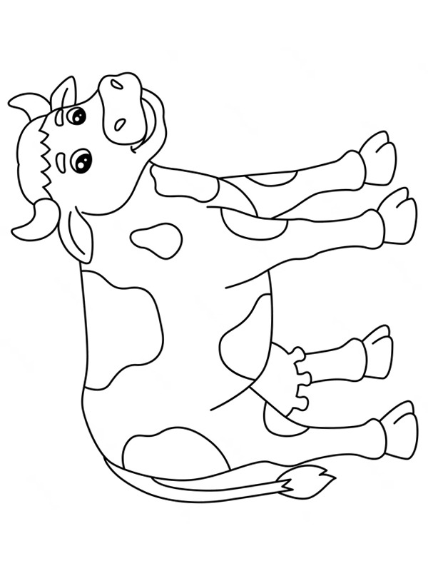 Vache mignonne Coloriage Vache mignonne Coloriage