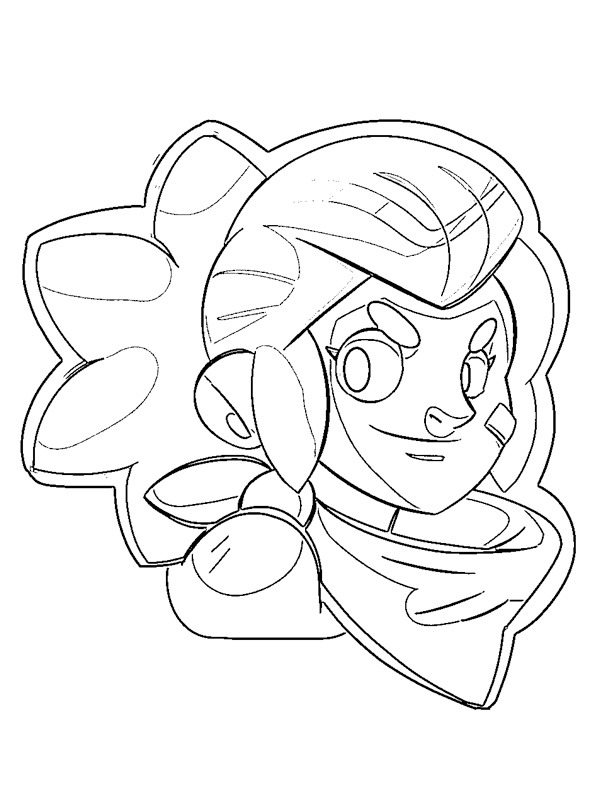 Shelly brawl stars Coloriage Shelly brawl stars Coloriage