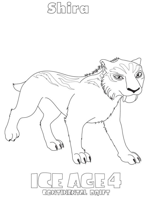 Kira L'Âge de glace 4 Coloriage Kira L'Âge de glace 4 Coloriage