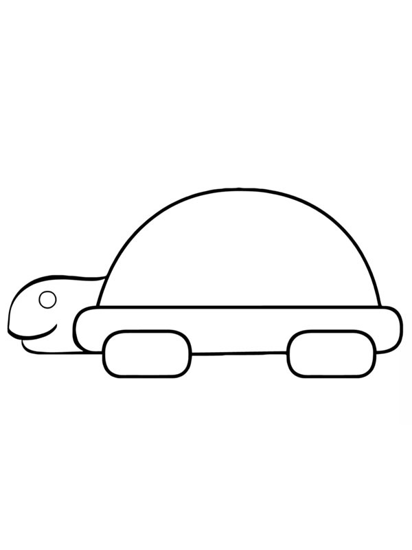 Tortue simple Coloriage Tortue simple Coloriage