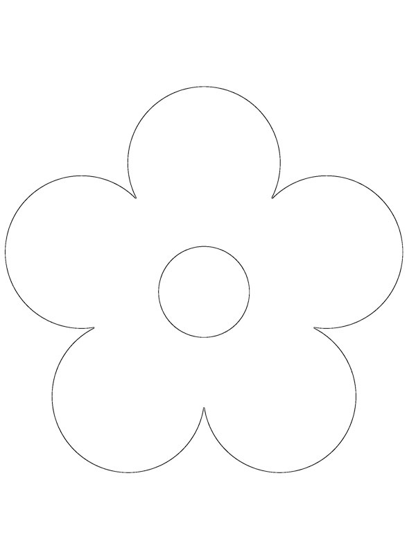 Fleur simple Coloriage Fleur simple Coloriage