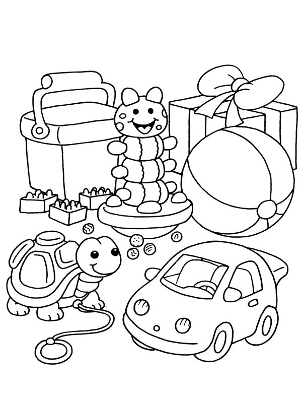 Cadeaux de Saint-Nicolas Coloriage Cadeaux de Saint-Nicolas Coloriage