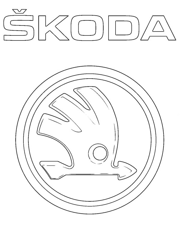 Logo Škoda Coloriage