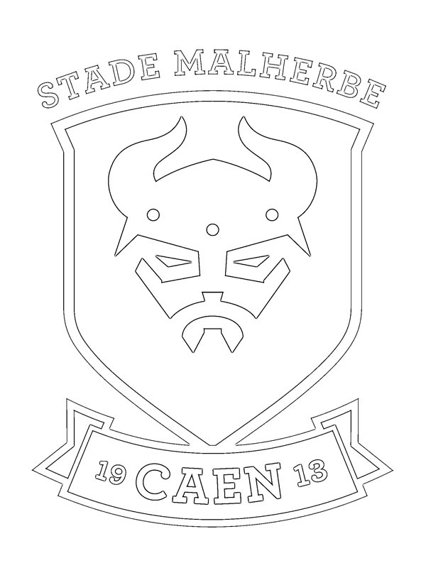 sm caen Coloriage sm caen Coloriage