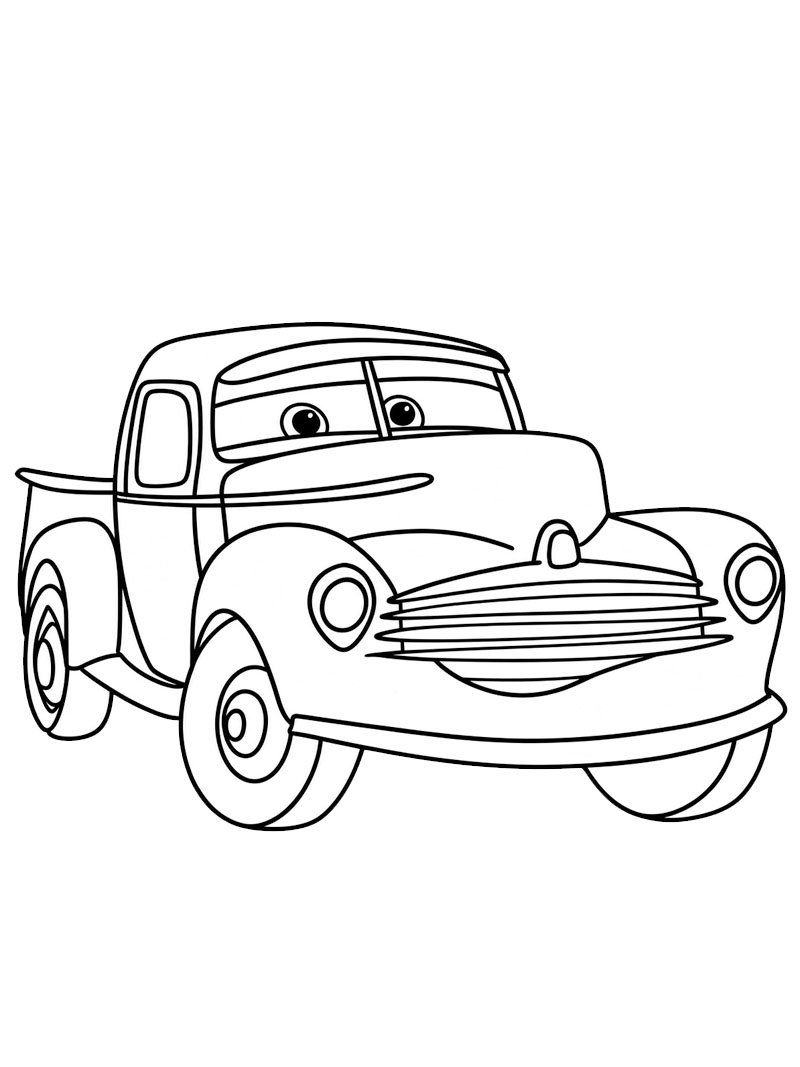 Smokey (Cars 3) Coloriage Smokey (Cars 3) Coloriage