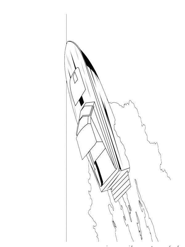 Bateau rapide Coloriage Bateau rapide Coloriage