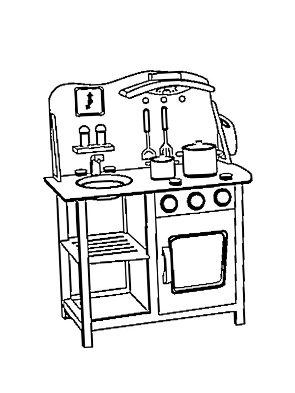 Cuisine-jouet Coloriage Cuisine-jouet Coloriage