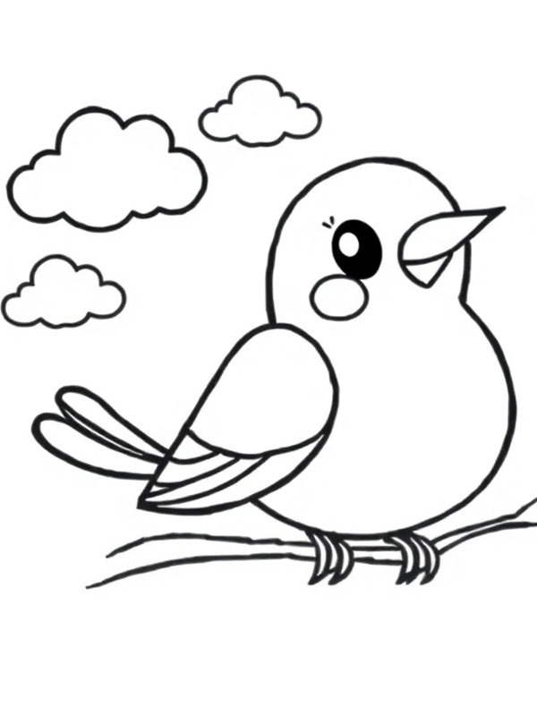 Étourneau Coloriage Étourneau Coloriage